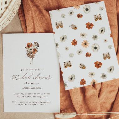 Wildflower Boho Bridal Shower Invitations