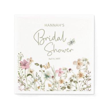 Wildflower Boho Bridal Shower Napkins
