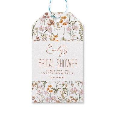 Wildflower Boho Bridal Shower Thank You In Bloom Gift Tags