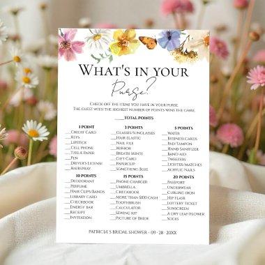 Wildflower Boho What's In Your Purse Game