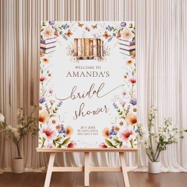 Wildflower Book Theme  Welcome Sign