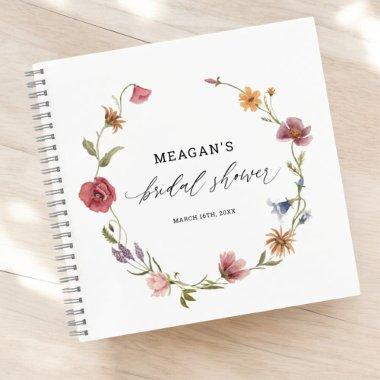 Wildflower Botanical  Guestbook Notebook