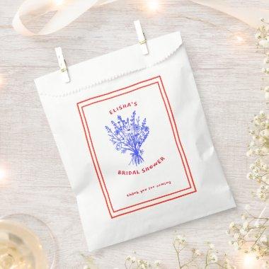 Wildflower Bouquet Rustic Whimsical  Favor Bag