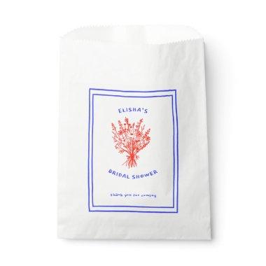 Wildflower Bouquet Rustic Whimsical  Favor Bag