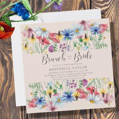 Wildflower Bridal Brunch with the Bride Floral Invitations