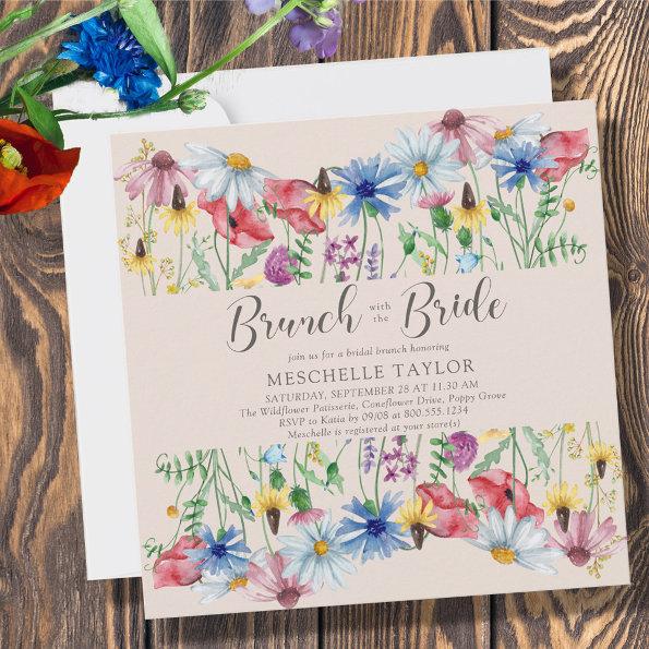 Wildflower Bridal Brunch with the Bride Floral Invitations