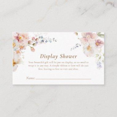 Wildflower Bridal Display Shower Enclosure Invitations