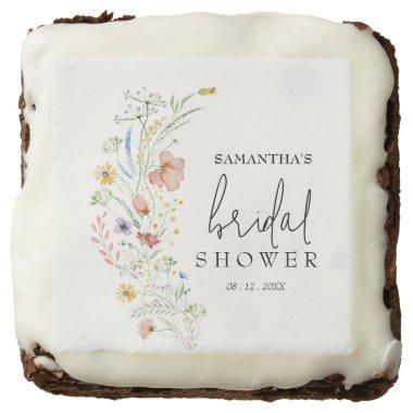 Wildflower Bridal Shower Favors Brownie