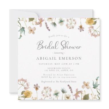 Wildflower Bridal Shower Invitations