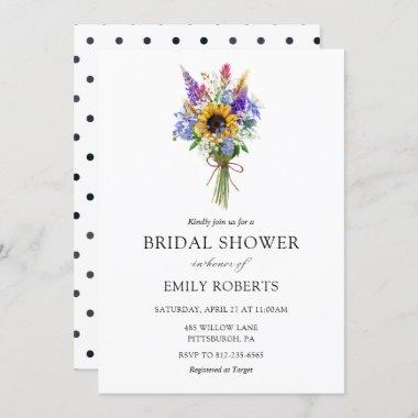 Wildflower Bridal Shower Invitations