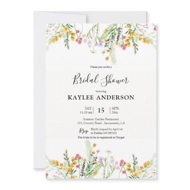 Wildflower Bridal Shower invitation Invitations