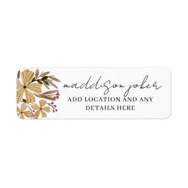 Wildflower  Label