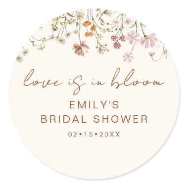 Wildflower  Love is In Bloom Classic Round Sticker