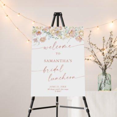 Wildflower Bridal Shower Luncheon Welcome Sign