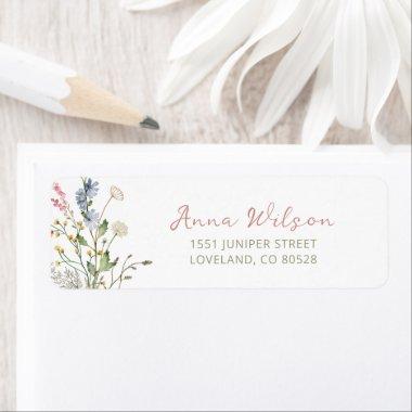 Wildflower  Return Address Label
