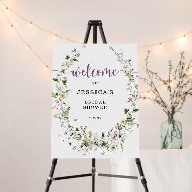 Wildflower  Rustic Floral Welcome Foam Board