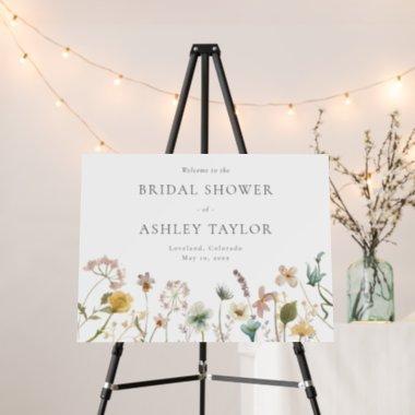 Wildflower Bridal Shower Welcome Foam Board