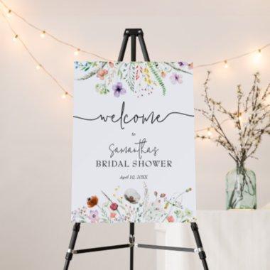 Wildflower Bridal Shower Welcome Foam Board