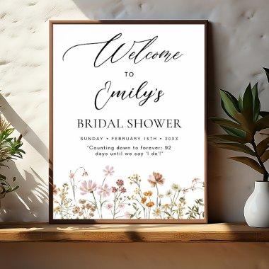 Wildflower  Welcome Sign In Bloom