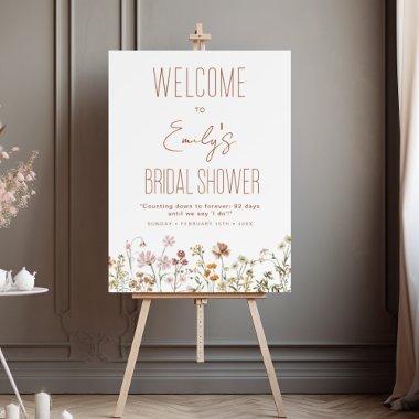 Wildflower  Welcome Sign In Bloom