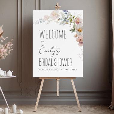 Wildflower Bridal Shower Welcome Sign In Bloom