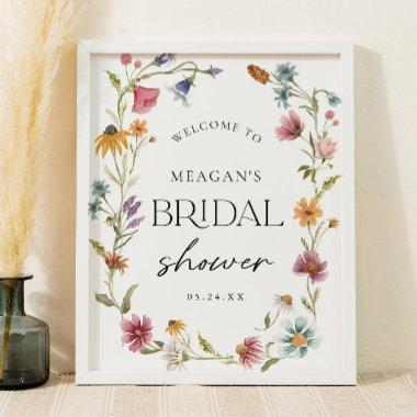Wildflower  Welcome Sign Poster