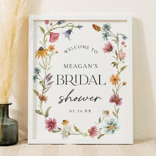 Wildflower  Welcome Sign Poster