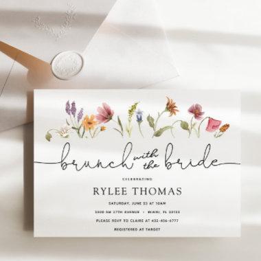 Wildflower Brunch with the Bride Shower Invitations