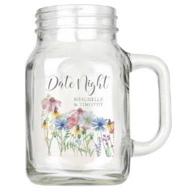 Wildflower Charm Date Night Ideas Jar