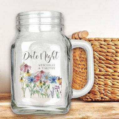 Wildflower Charm Date Night Ideas Jar