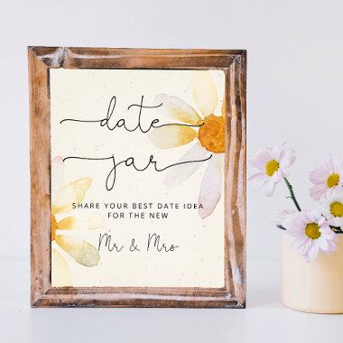 Wildflower date night ideas. Date jar bridal game Poster