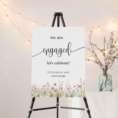 Wildflower Engagement Sign Welcome sign
