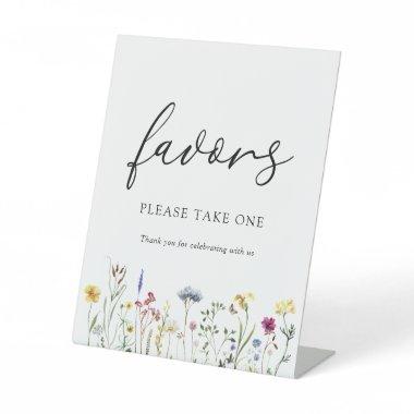 Wildflower Favors Sign