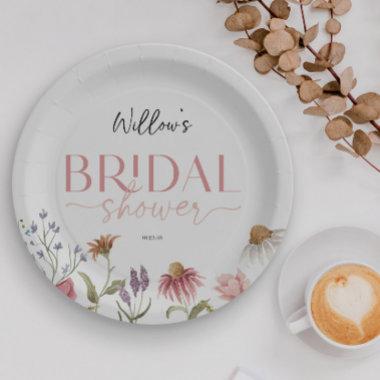 Wildflower Field Boho  Decor Paper Plates