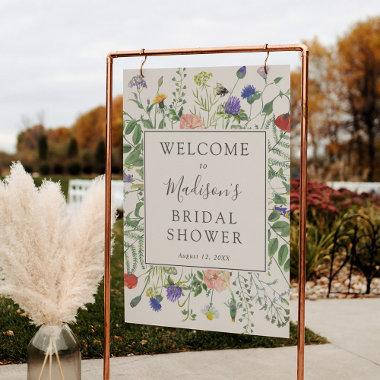 Wildflower Fields Bridal Shower Welcome Sign