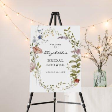 Wildflower | Floral Bridal Shower Welcome Foam Board