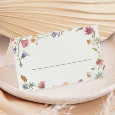 Wildflower Floral Wedding Table Place Invitations
