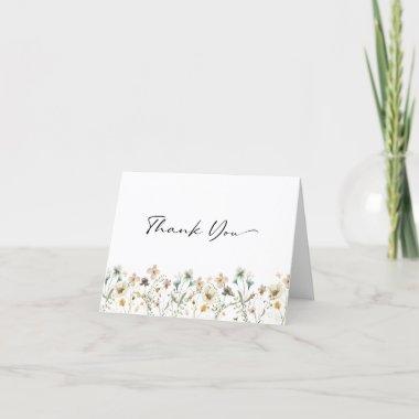 Wildflower Folded Thank You Invitations