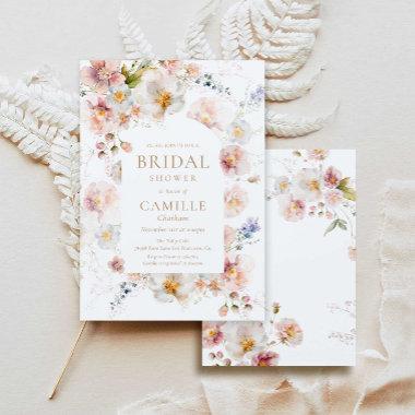 Wildflower Garden Bridal Shower Invitations