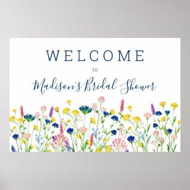 Wildflower Garden Bridal Shower welcome sign