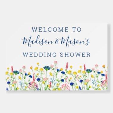 Wildflower Garden Bridal Shower Welcome Sign