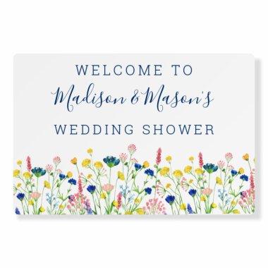 Wildflower Garden Bridal Shower Welcome Sign