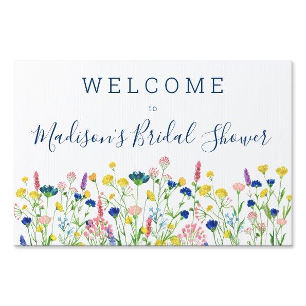 Wildflower Garden  welcome sign