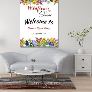 Wildflower in Bloom Floral Bridal Shower Backbrop Foam Board