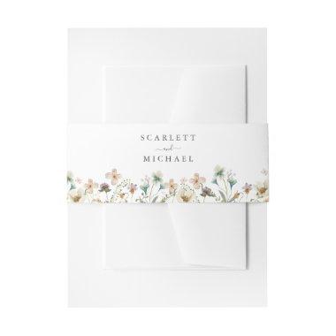 Wildflower Invitations Belly Band