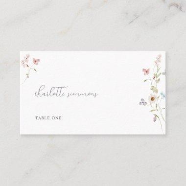 Wildflower Love in Bloom Bridal Shower Place Invitations