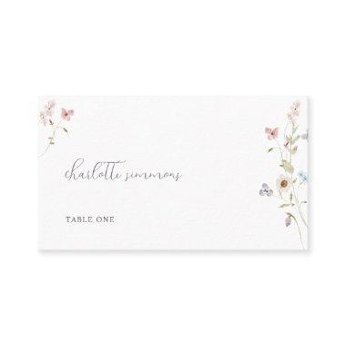 Wildflower Love in Bloom Bridal Shower Place Invitations