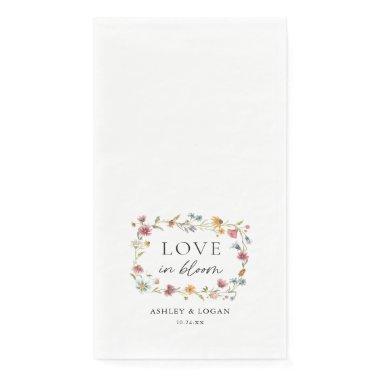 Wildflower Love In Bloom Wedding Paper Guest Towels