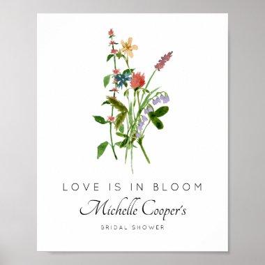 Wildflower Love is in Bloom Bridal Shower Poster