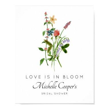 Wildflower Love is in Bloom Bridal Shower Poster